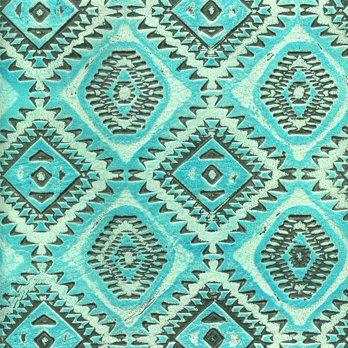 Aztec #02 Turquoise