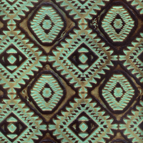 Aztec #05 Turquoise Brown
