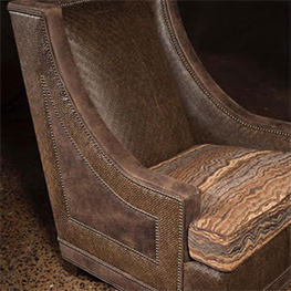 Distressed Embossed Leather